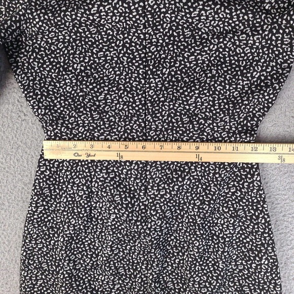 Banana Republic Dress Womens Size 0 Black Gray Keyhole Front Zip Back - Picture 14 of 16